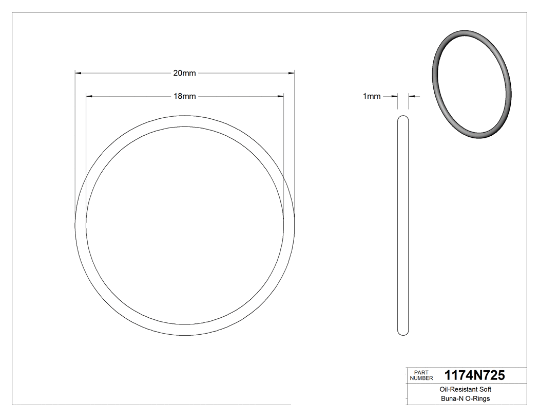 Technical drawing - 1174N725